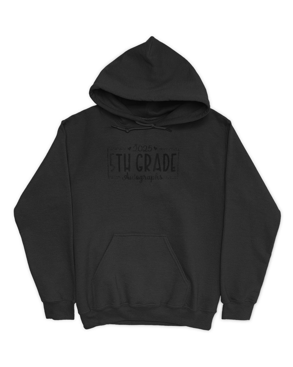 Last Day Of School Autograph 2025 5Th Grade Graduation Unisex Hoodie black s