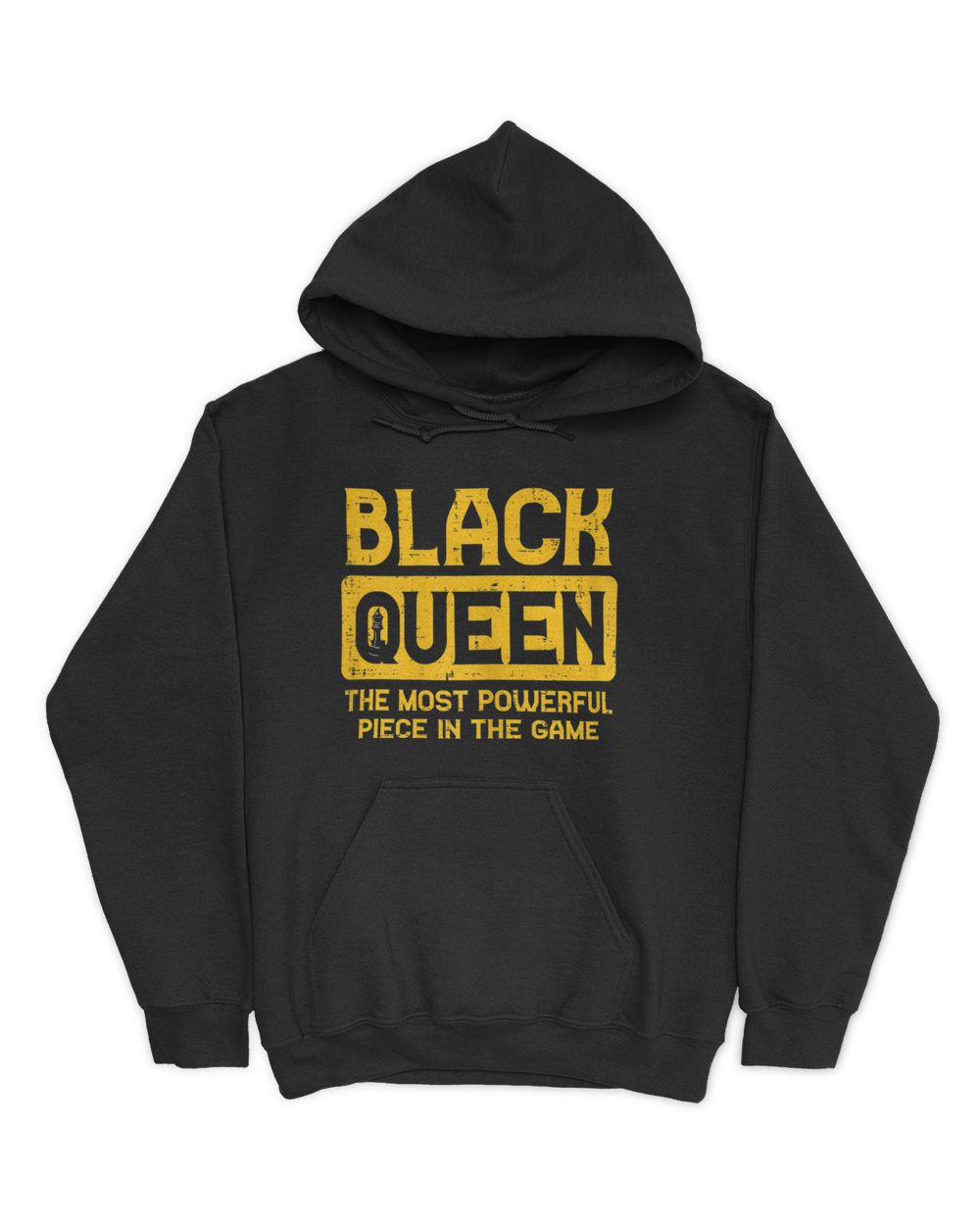 Womens Black Queen Chess Black History Pride BLM African Women Gift T-Shirt Unisex Hoodie black s