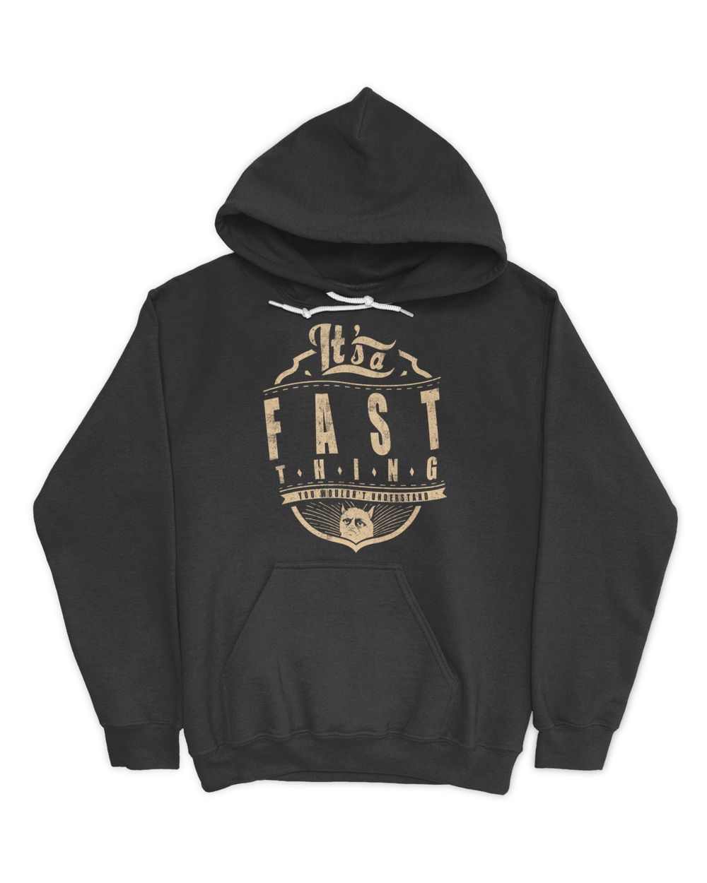 FAST THINGS D4 Unisex Hoodie black s
