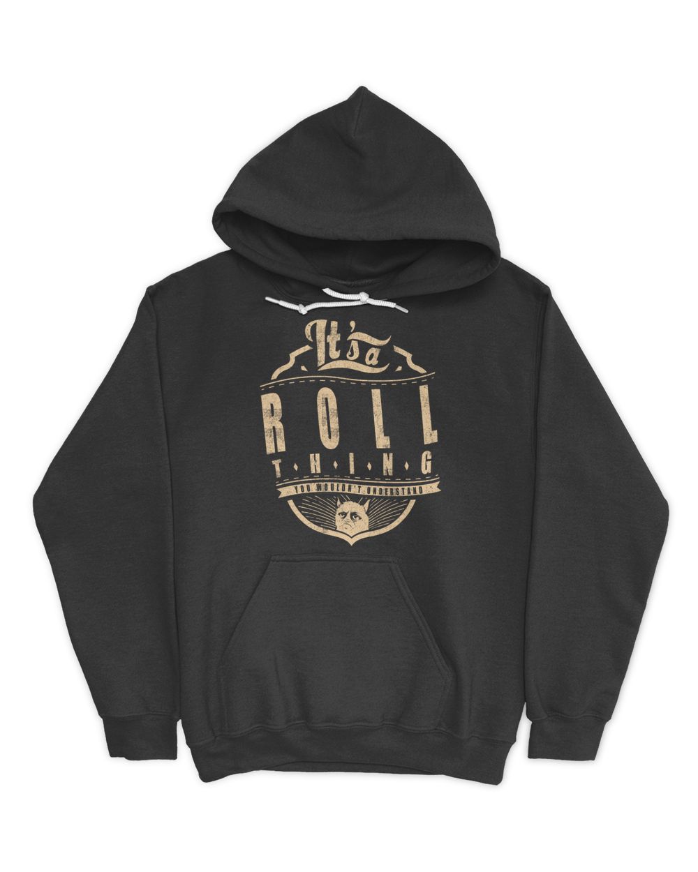 ROLL THINGS D4 Unisex Hoodie black s