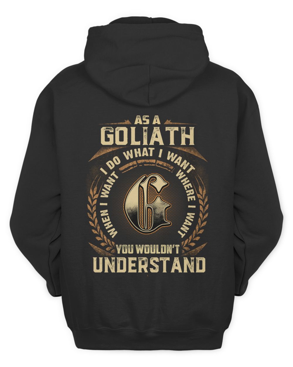 GOLIATH Unisex Hoodie black s