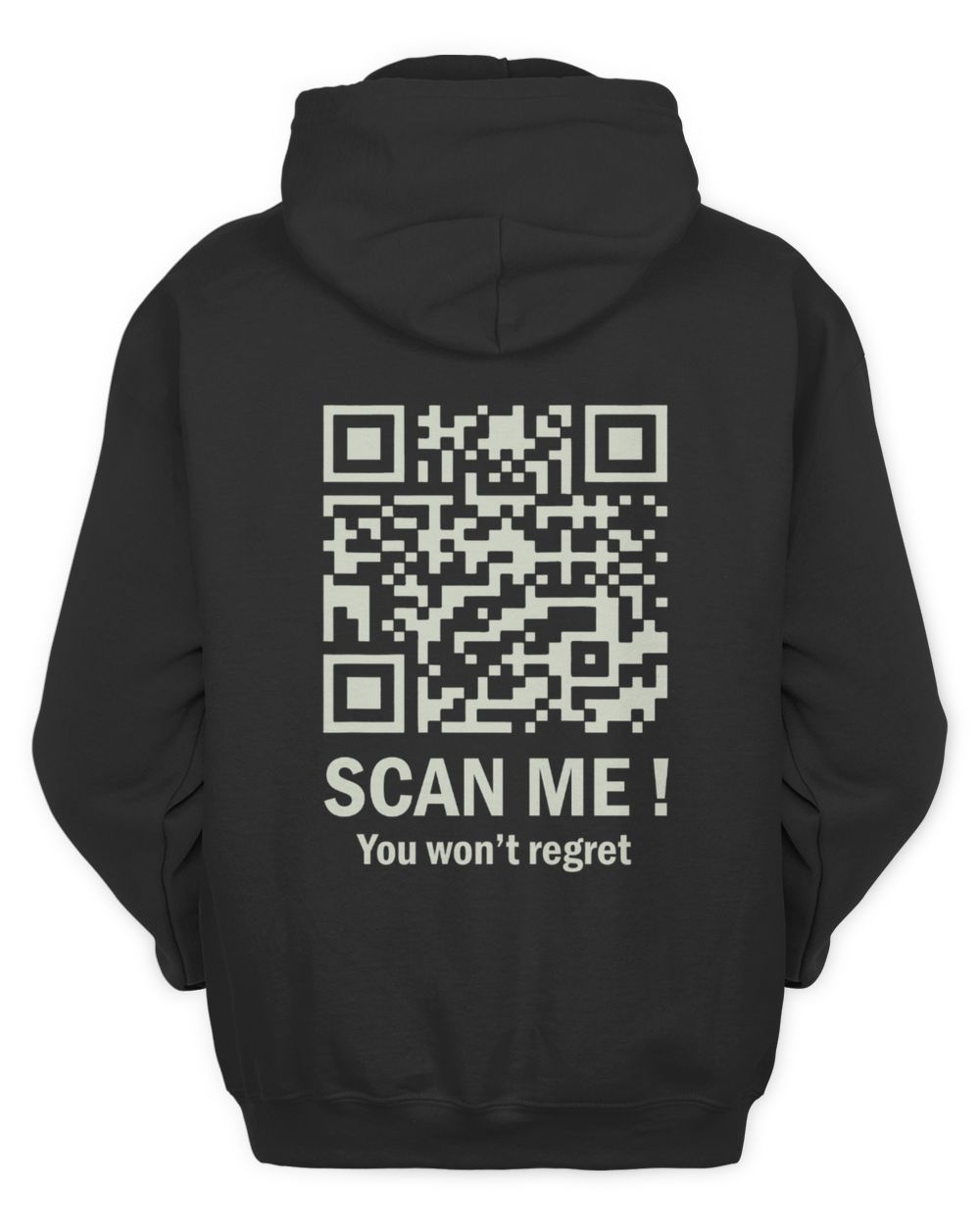 Funny QR Tee - DJT Dancing Code Unisex Hoodie black s