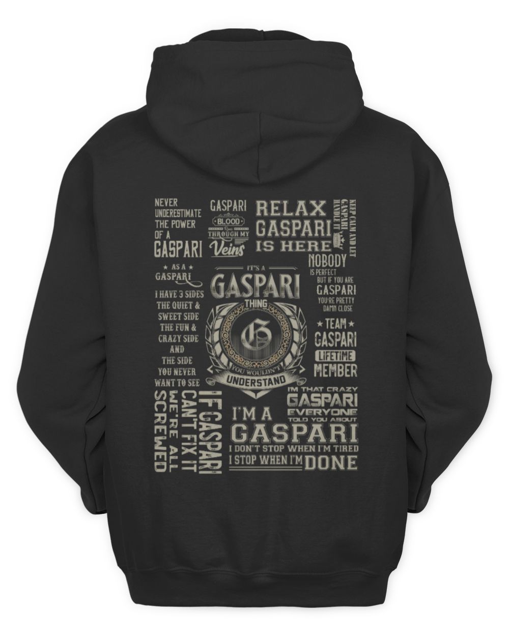 Fbus40389 Gaspari H45 Unisex Hoodie black s