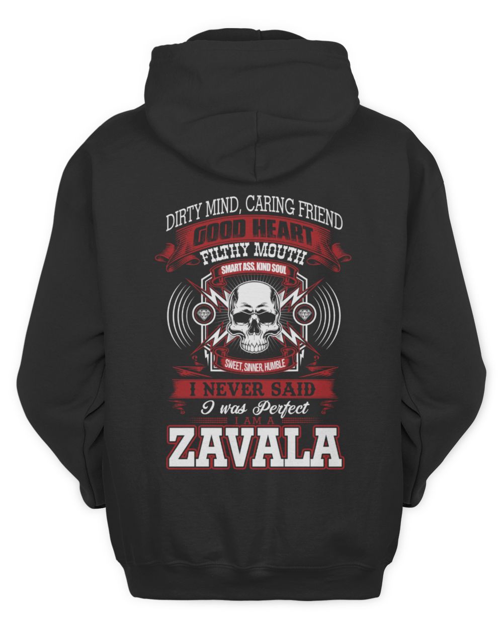 ZAVALA J8 Unisex Hoodie black s