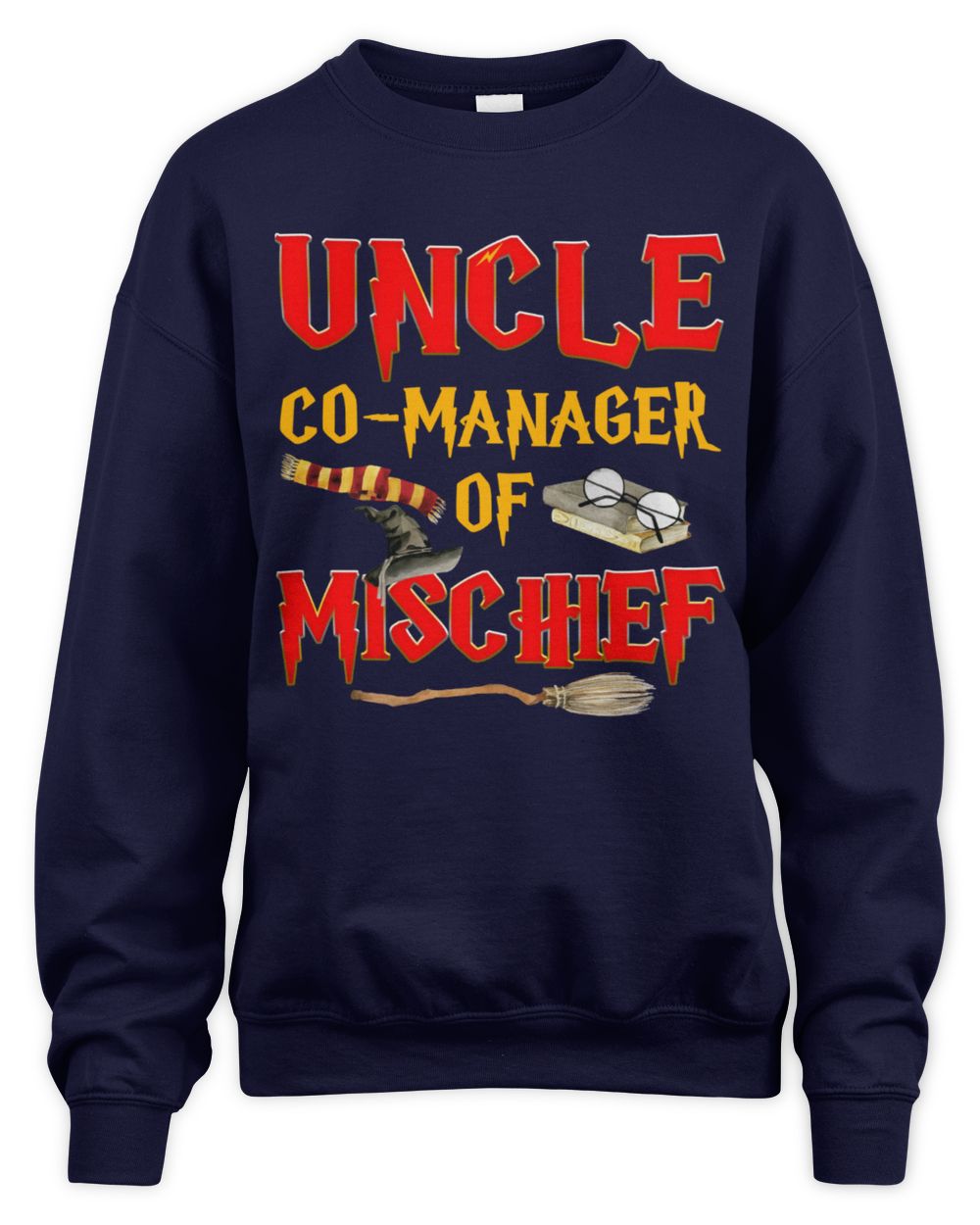 Uncle Co-Managar Of Mischief Unisex Sweatshirt navy s