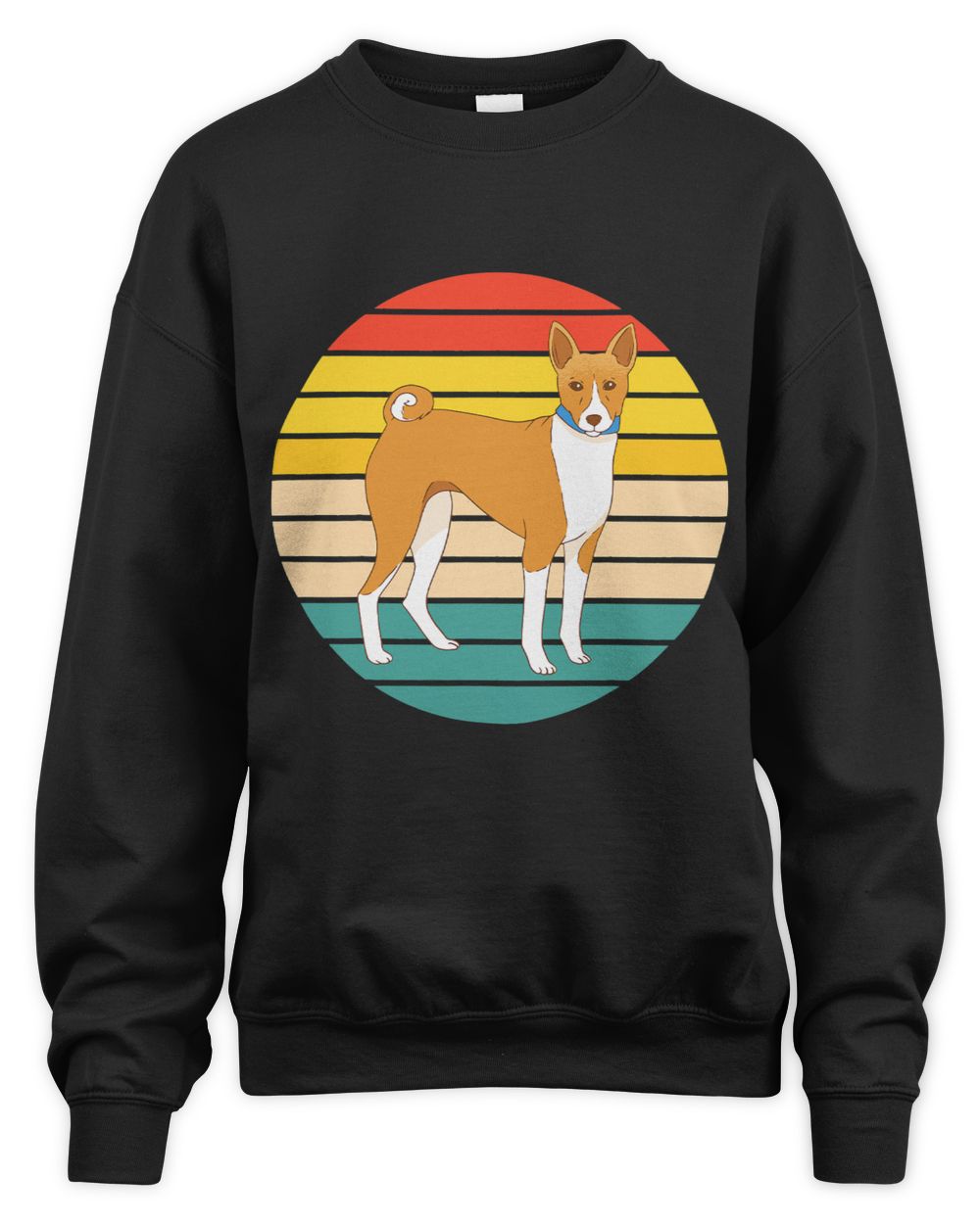Dog Basenji Dog Unisex Sweatshirt black s