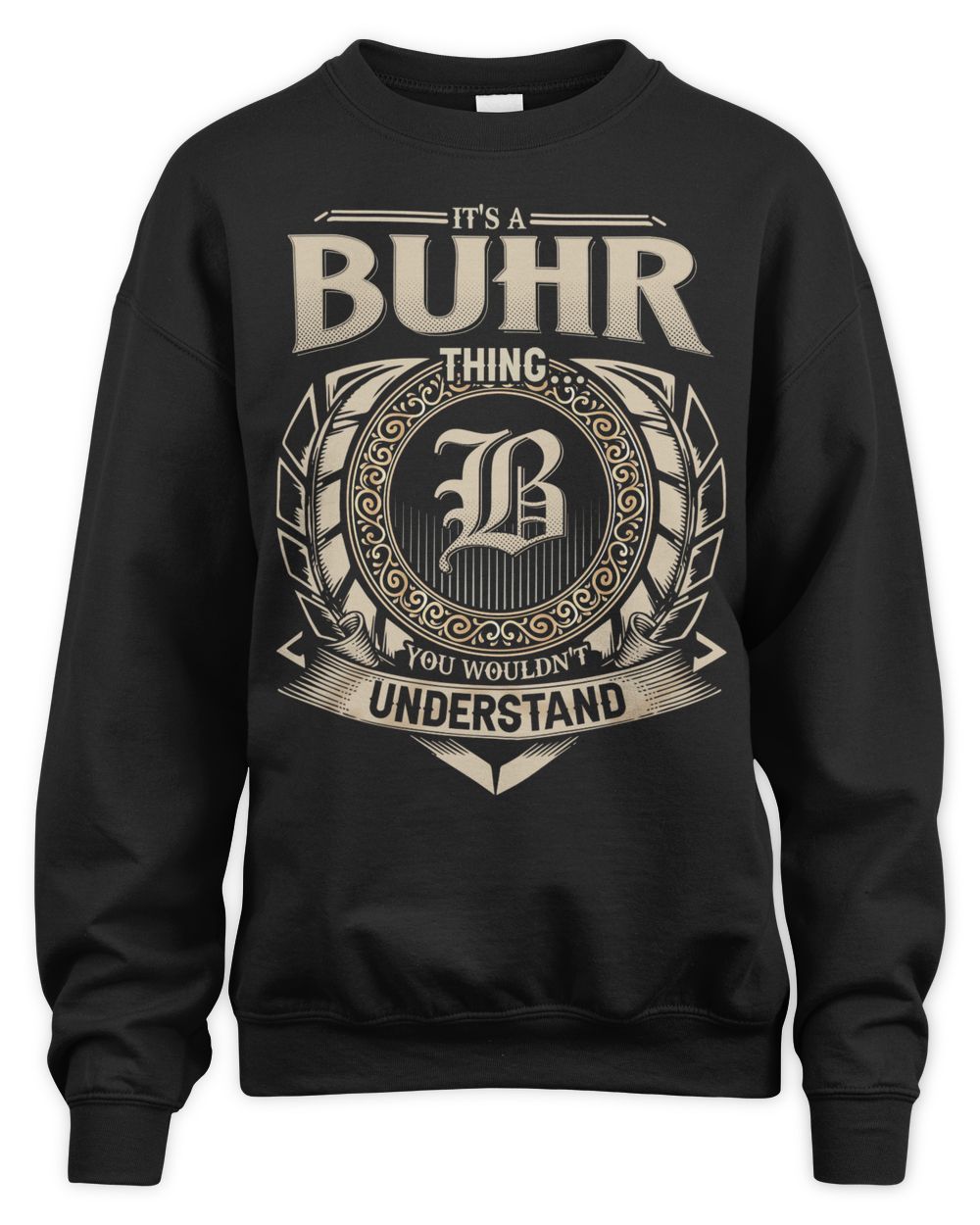 BUHR Unisex Sweatshirt black s