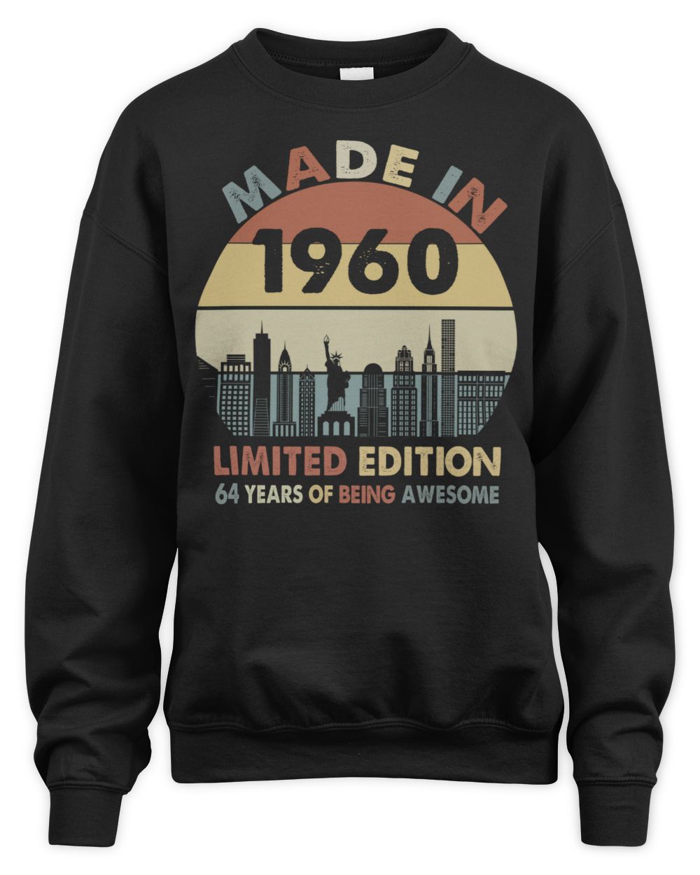 Made In 1960 Limited Edition USA33 Unisex Sweatshirt black s