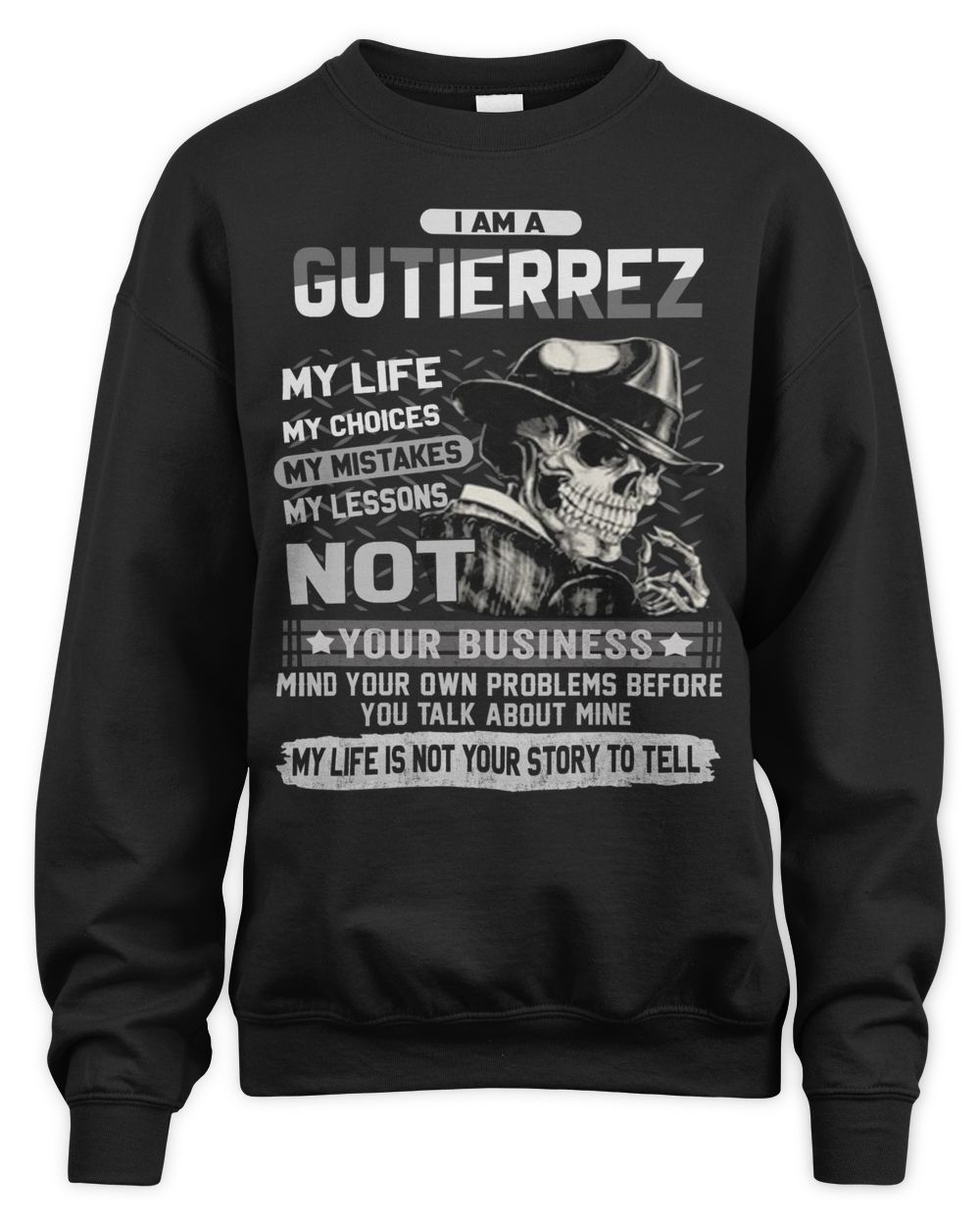 USL-31-Gutierrez Unisex Sweatshirt black s