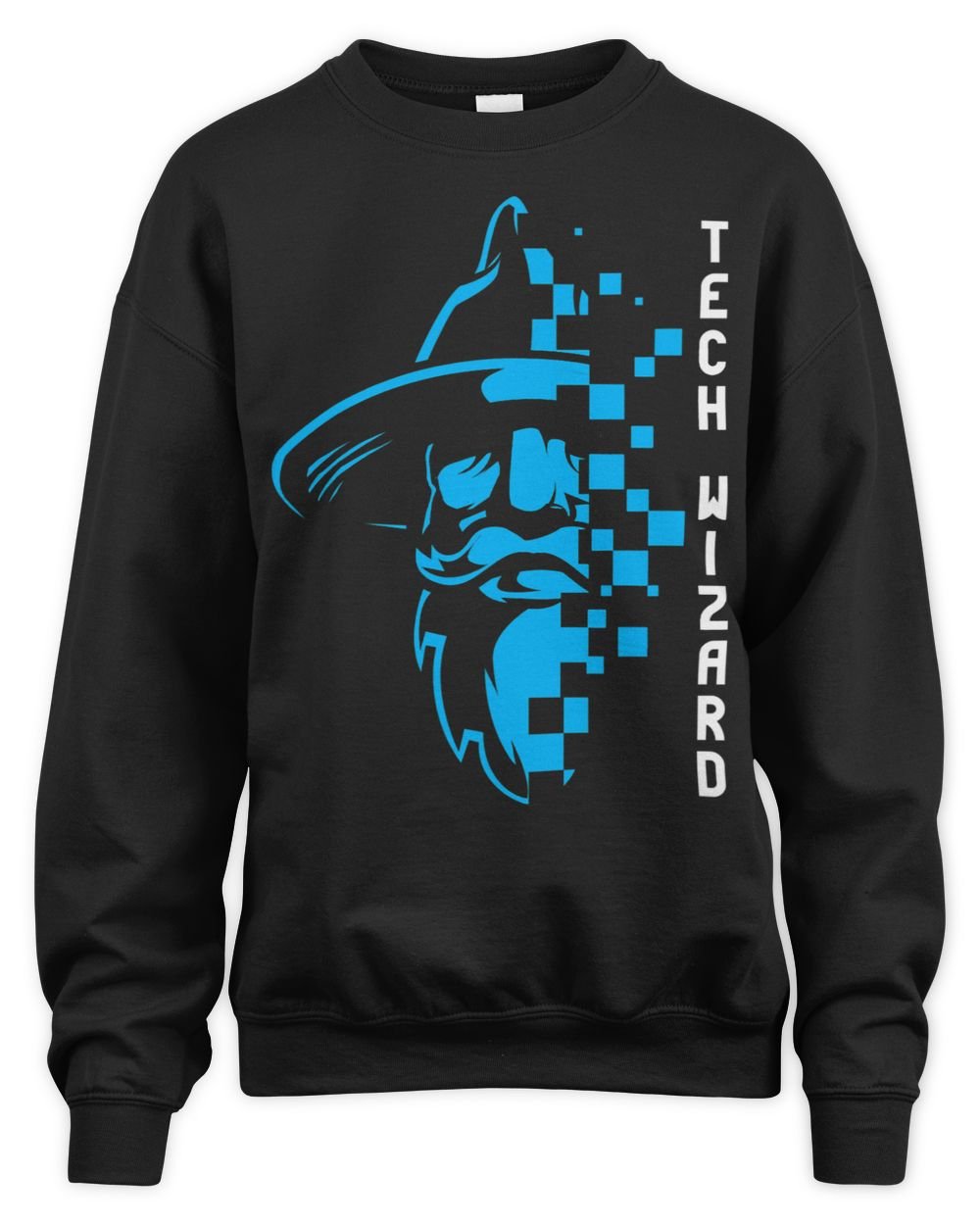 Tech Wizard Cool Technology I.T. Computer Whiz Techie Geek 1 Unisex Sweatshirt black s