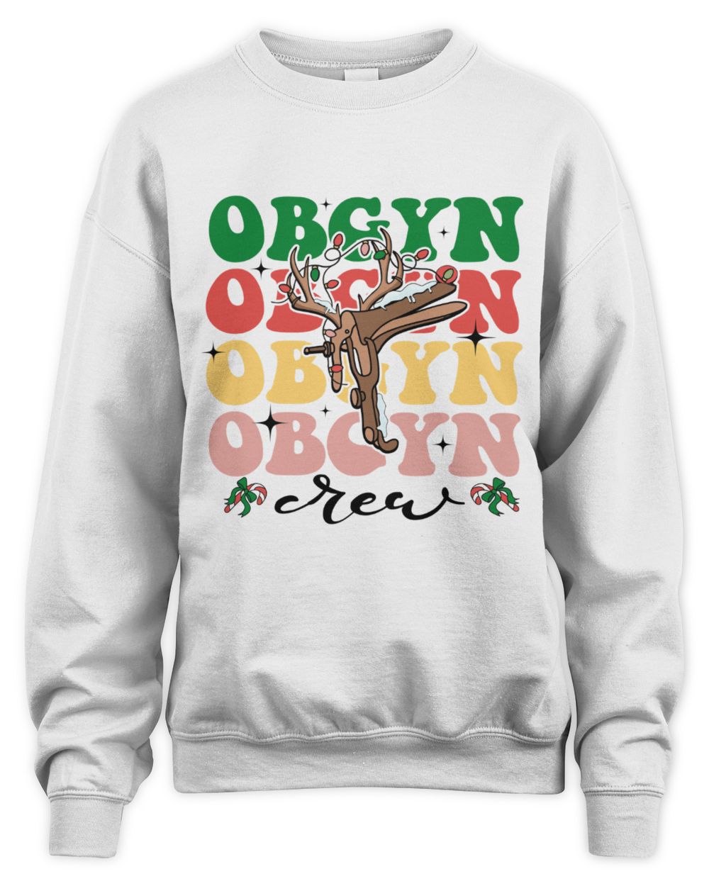 Obgyn Nurse Christmas Sweatshirt, Obgyn Nurse Tshirt, Obgyn Nurse Gift, Gynecology shirt, Obgyn Shirt, Obstetrics shirt, Obstetrics Gift Unisex Sweatshirt white s