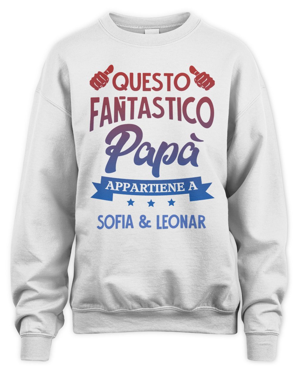 ESTE INCREIBLE PAPA Unisex Sweatshirt white s