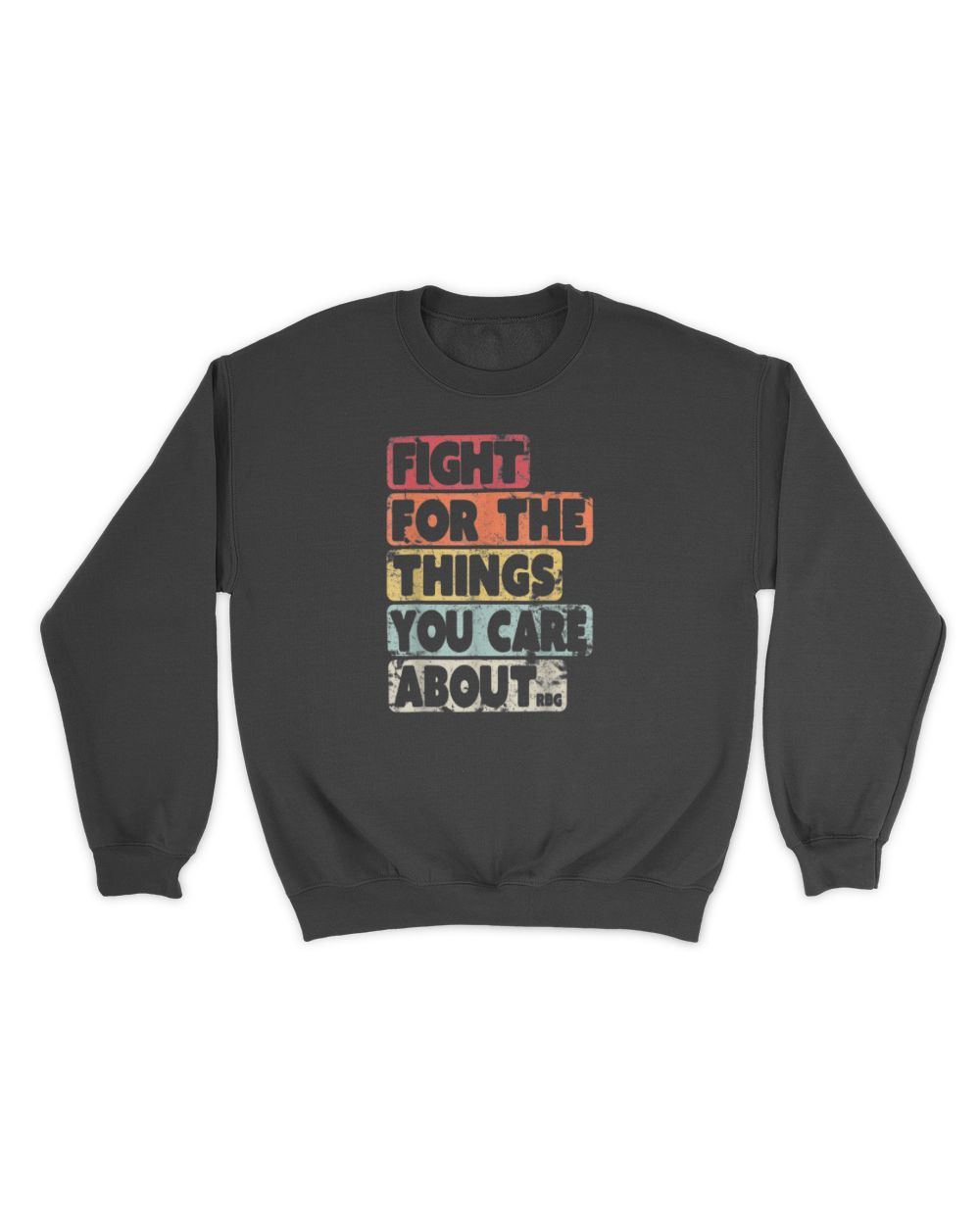 Notorious RBG Ruth Feminist Retro Feminist Unisex Sweatshirt black s