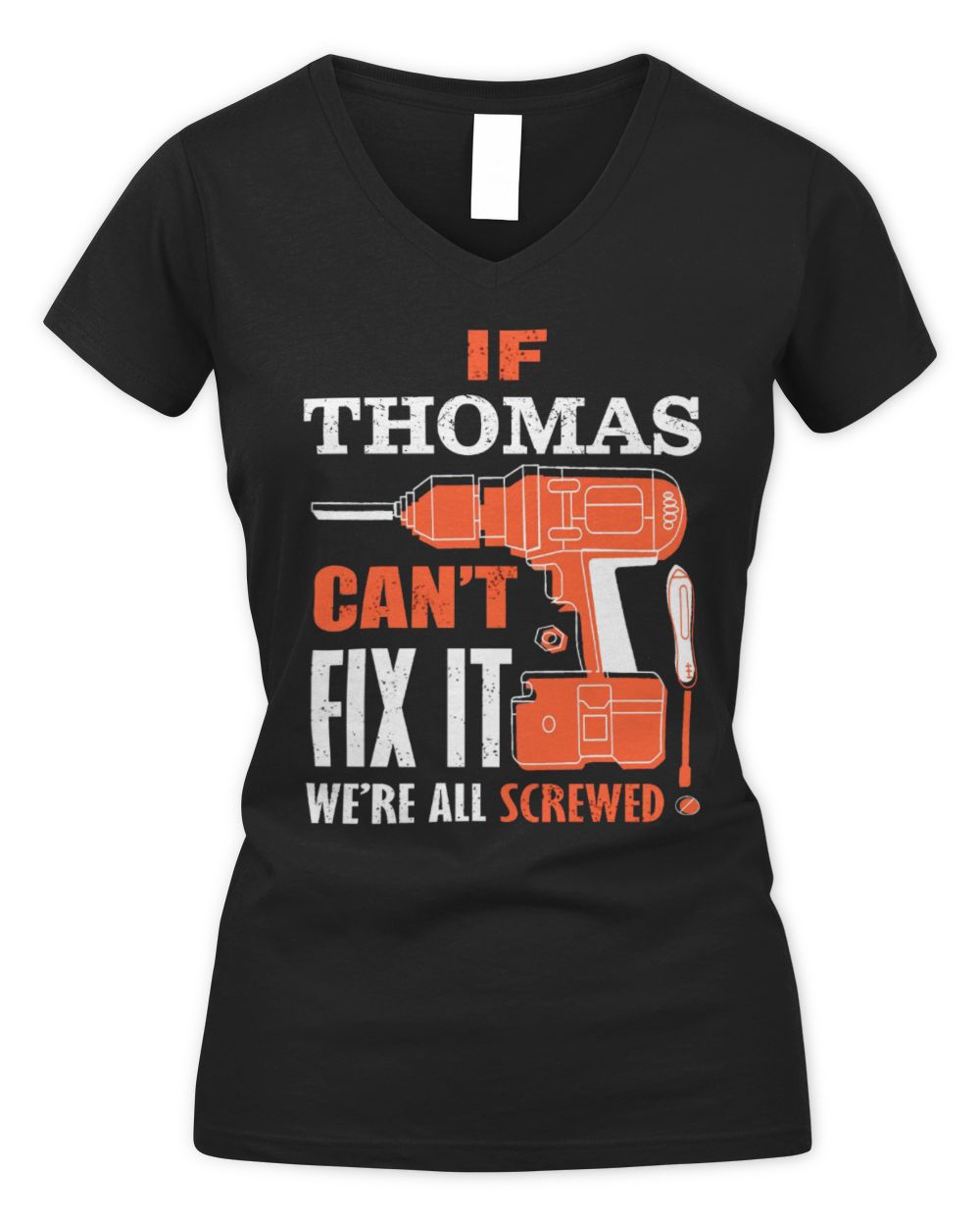 USL-11-Thomas Women's V-Neck T-Shirt black s