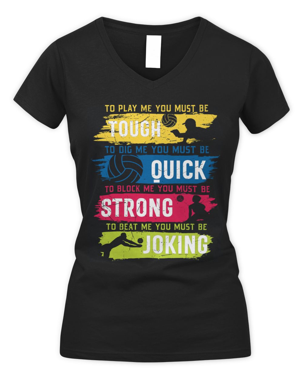 You must be Women's V-Neck T-Shirt black s