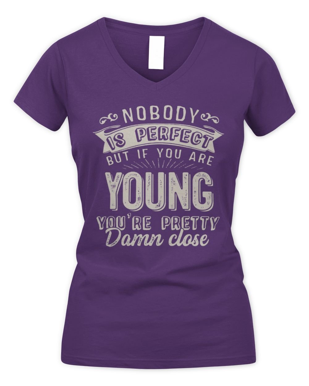 USL-94-Young Women's V-Neck T-Shirt purple s