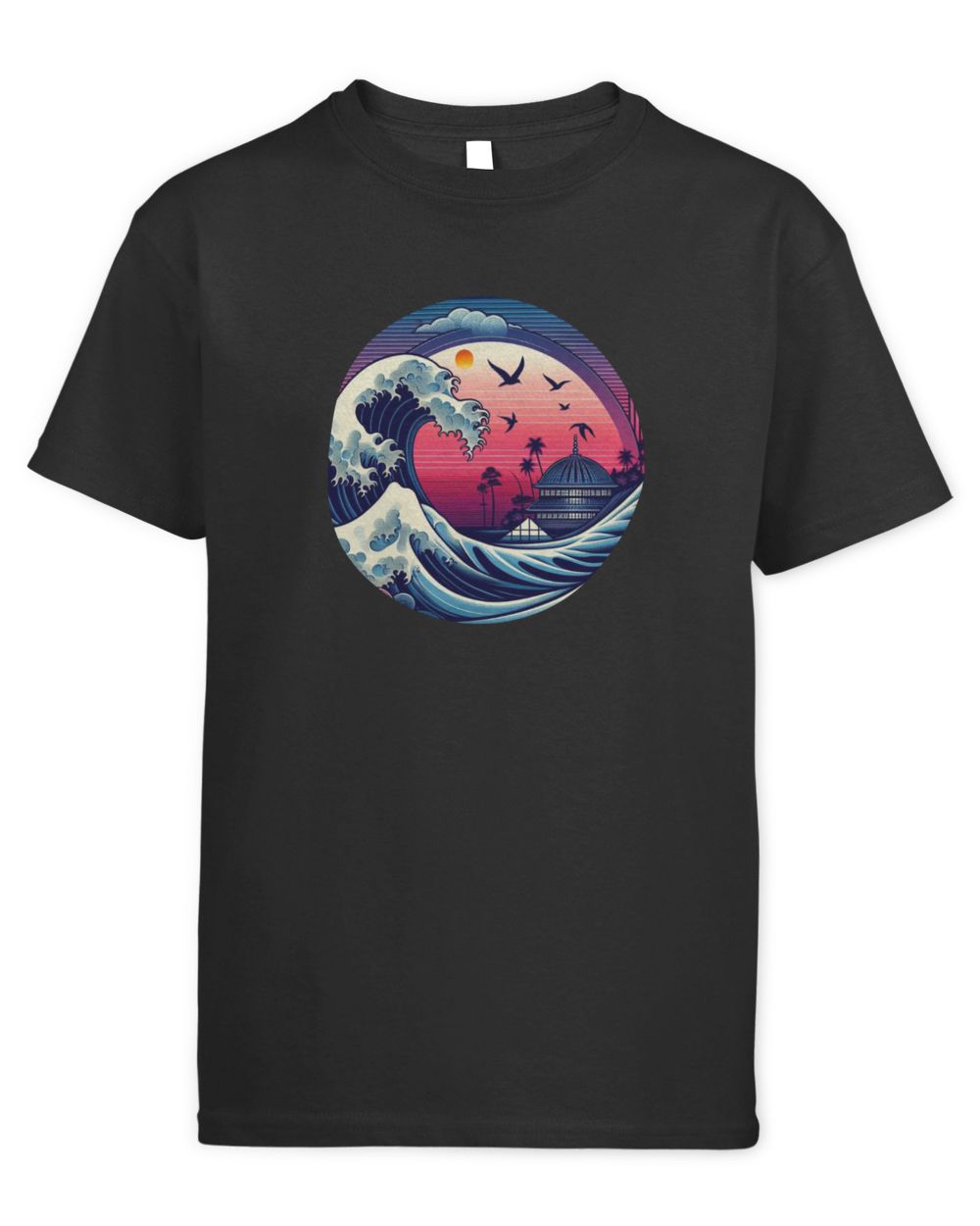 The Great Retro Wave Kids Standard T-Shirt black xs