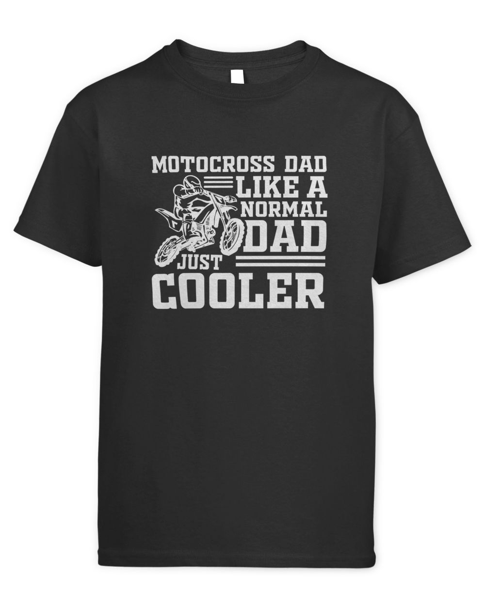Motocross Dad Like A Normal Kids Standard T-Shirt black xs