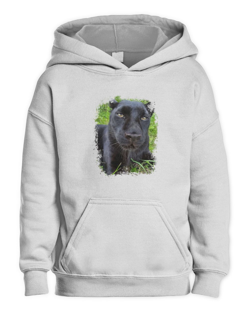 Luna The Panther is So Adorable Kids Pullover Hoodie white xs