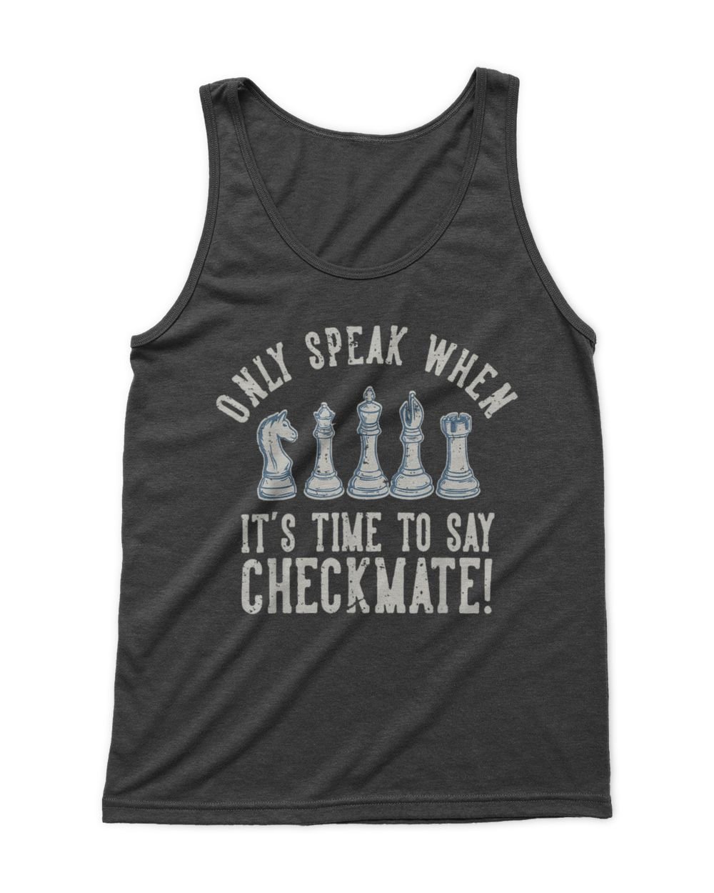 Only speak when checkmate Men's Tank Top black s