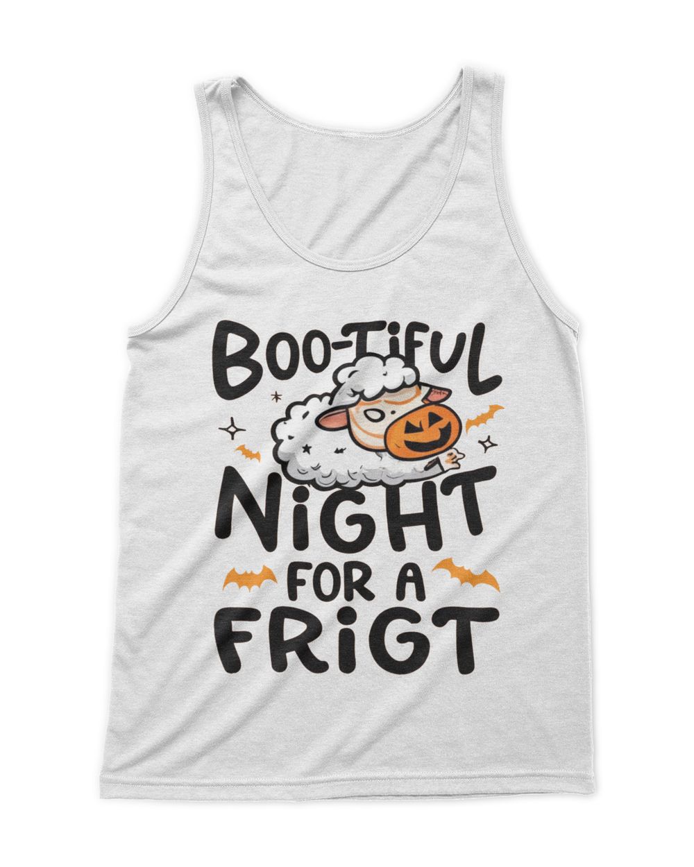 Sheep Halloween Boo-tiful Night 3 Men's Tank Top white s