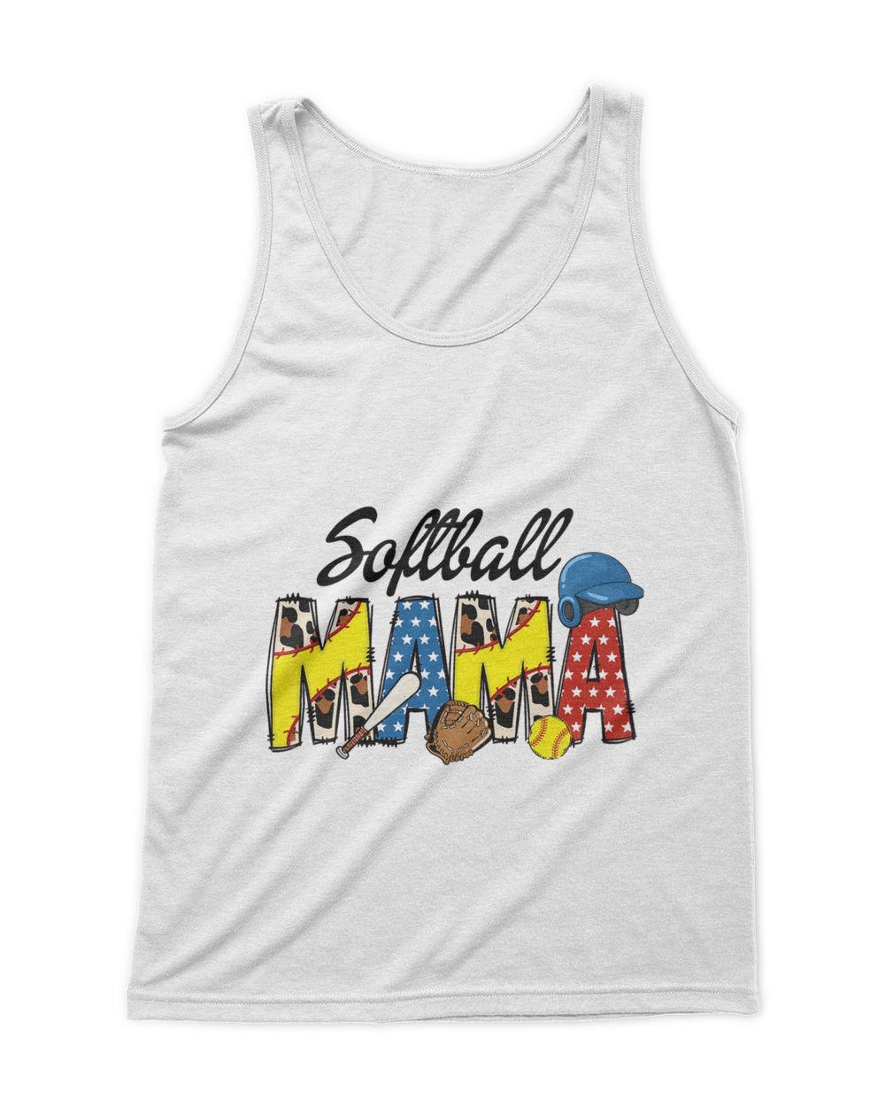 Softball Mama Mom Mothers Day Sports Mom Cheetah Print