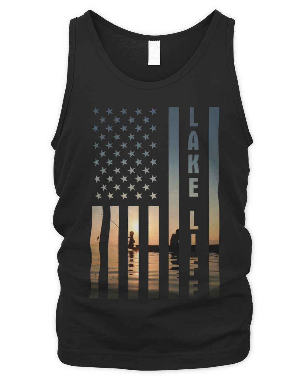 Lake Life Men's Tank Top black s
