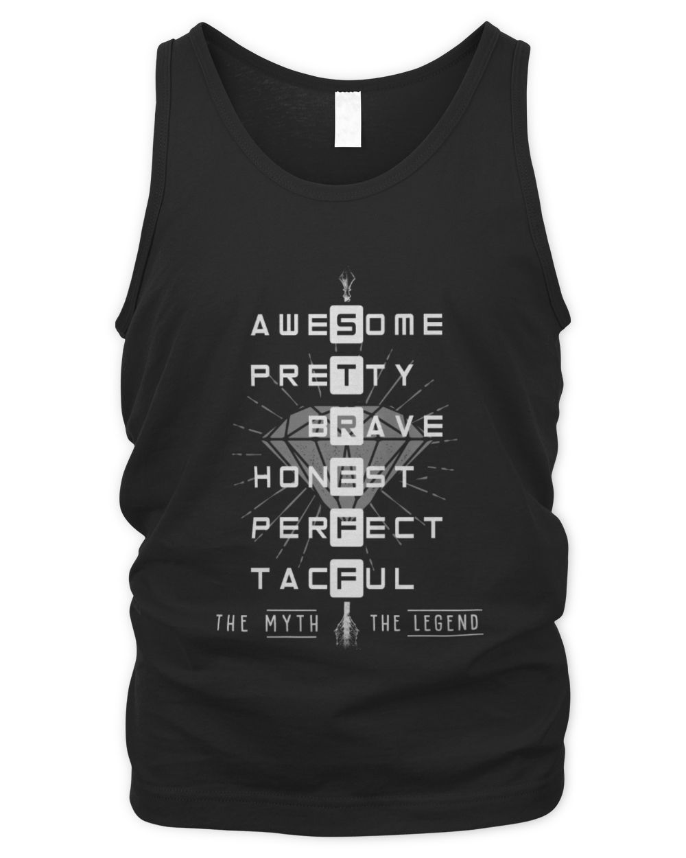 STREFF The Myth The Legend Men's Tank Top black s
