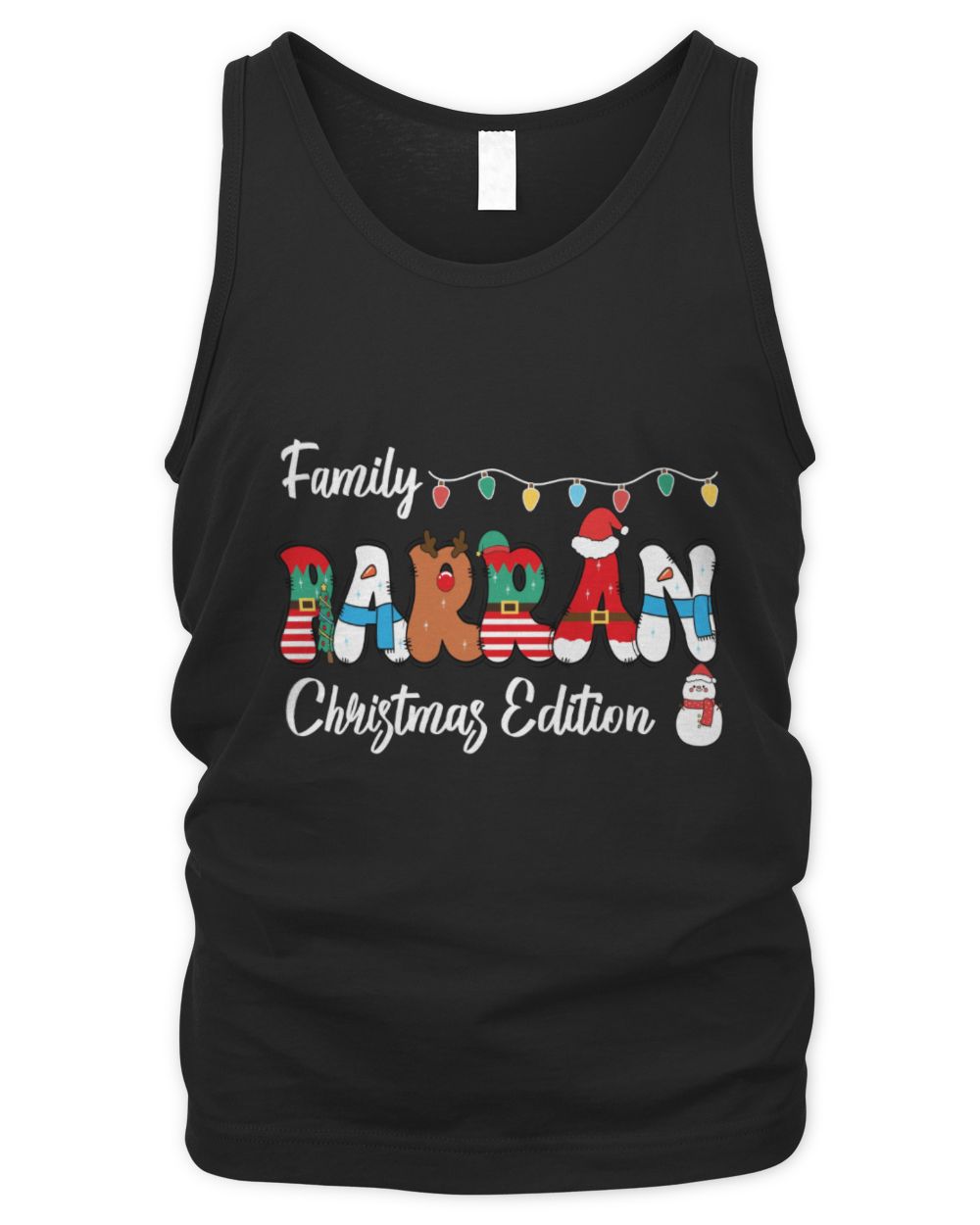 Family PARRAN Christmas Edition Men's Tank Top black s