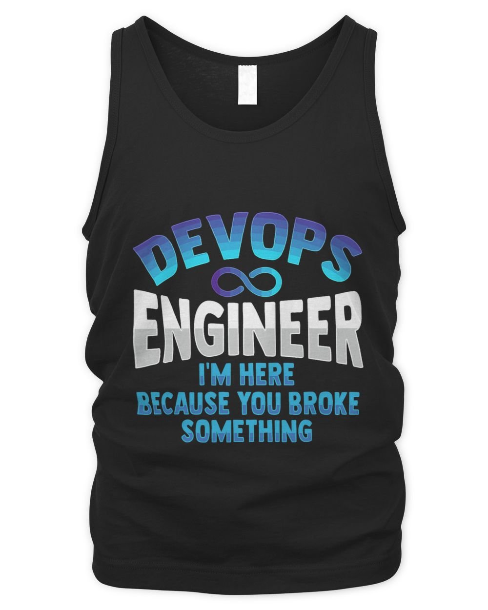 Sys admin and developer Design for a Cloud devops engineer 32 Men's Tank Top black s