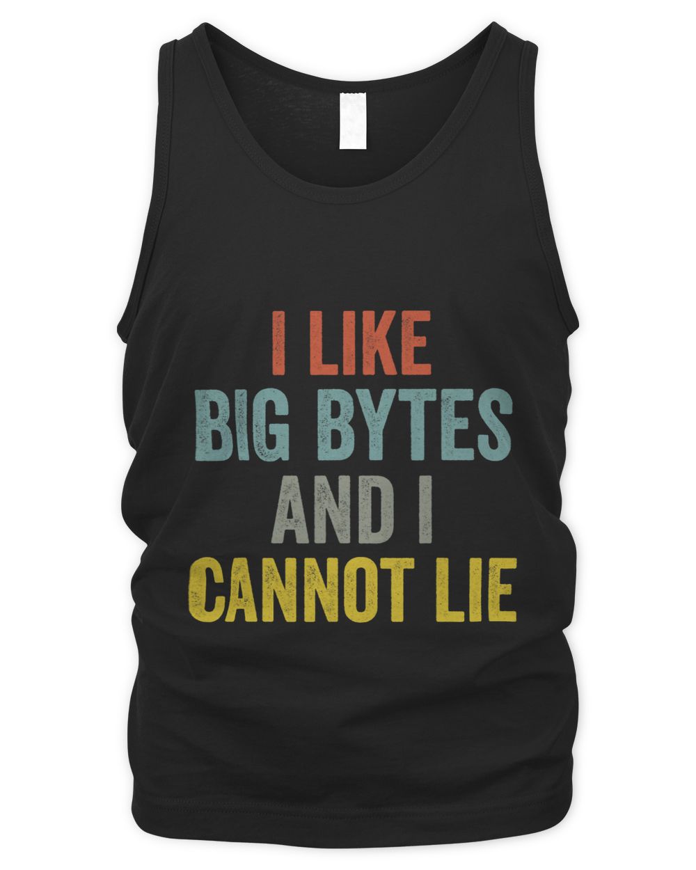 I like big bytes and I cannot lie for programmers developer Men's Tank Top black s
