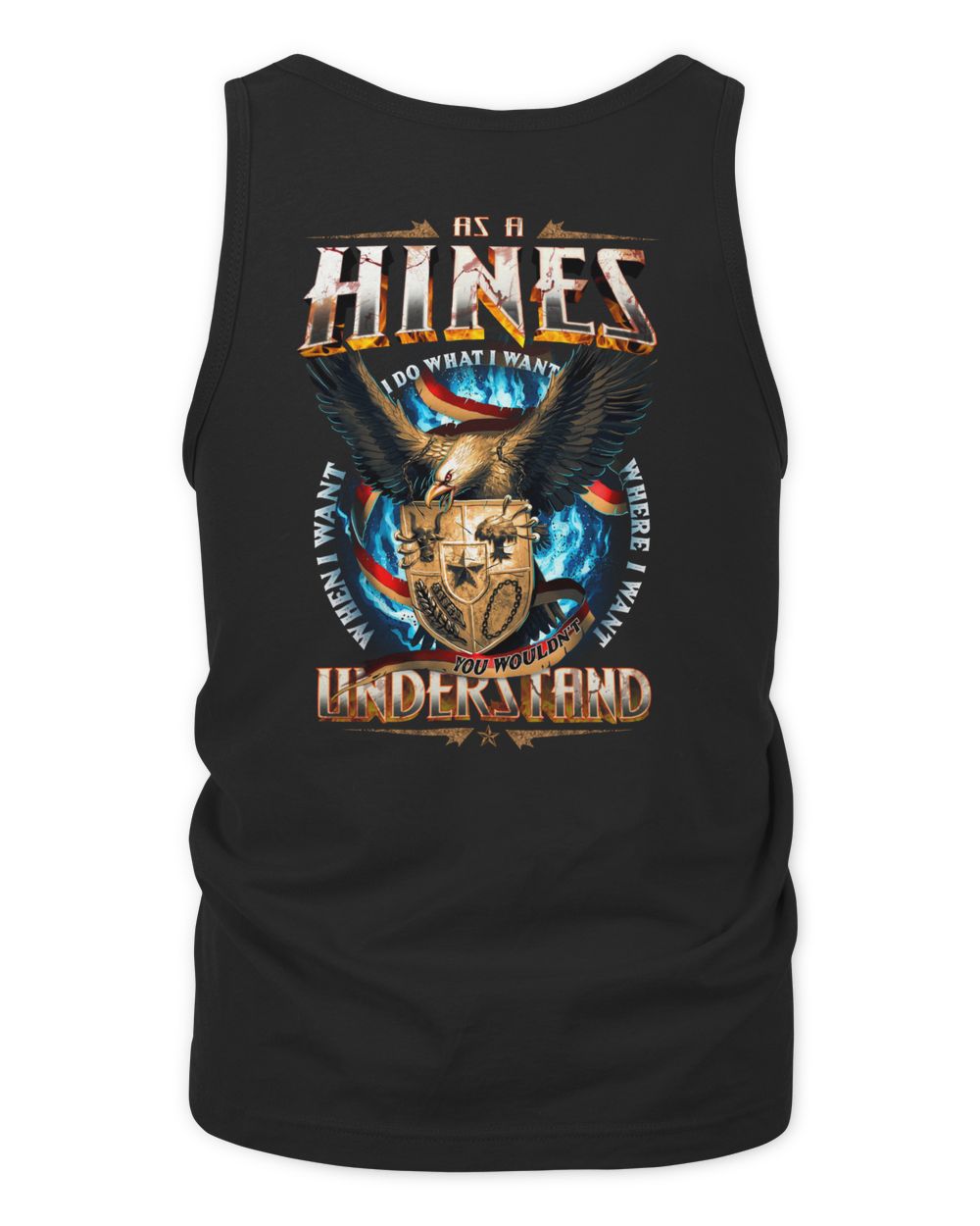 HINES Men's Tank Top black s