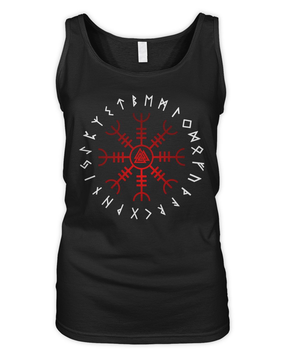 Aegishjalmur - Valknut- Viking Norse Runes Women's Tank Top black s