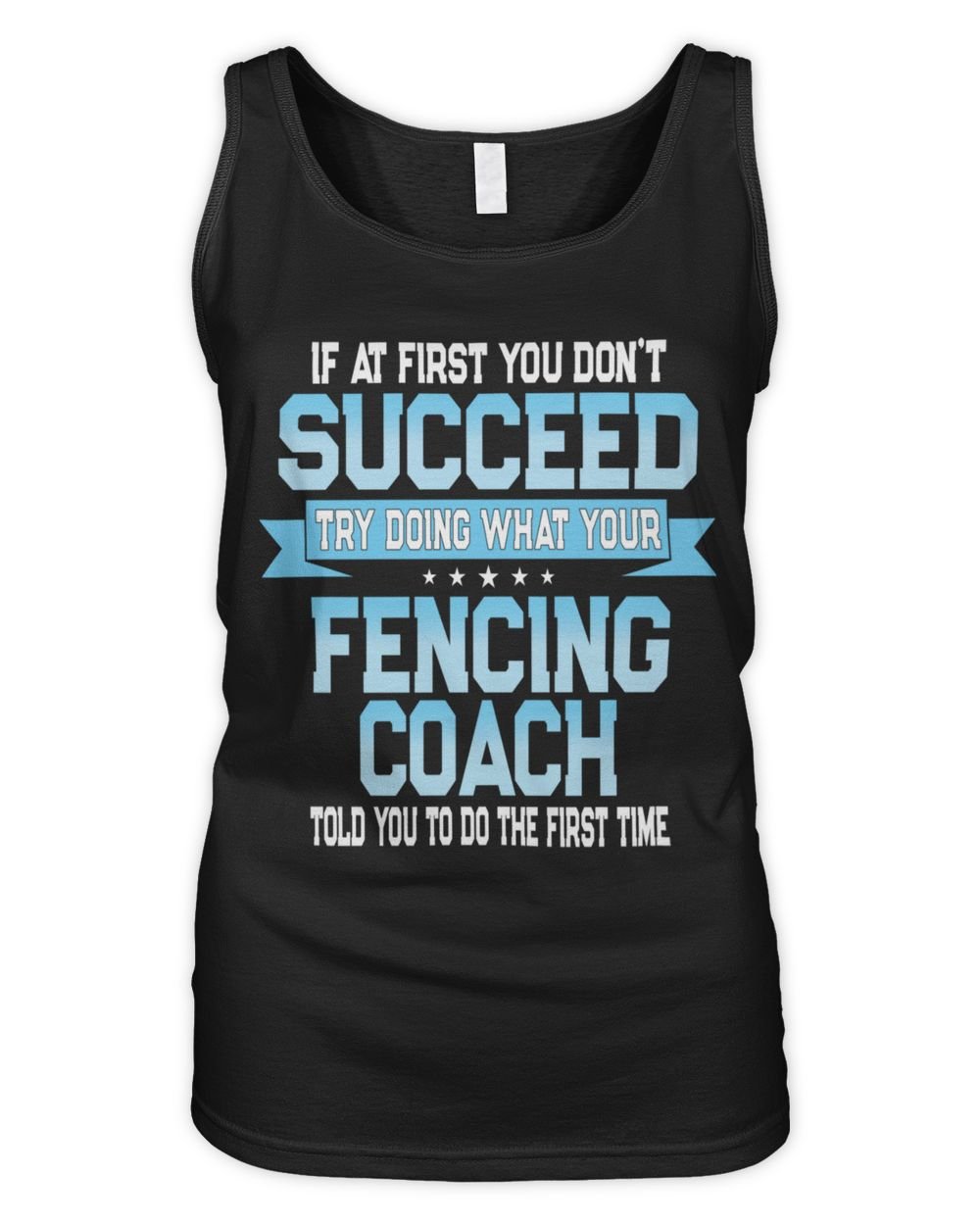 Fencing Coach Women's Tank Top black s