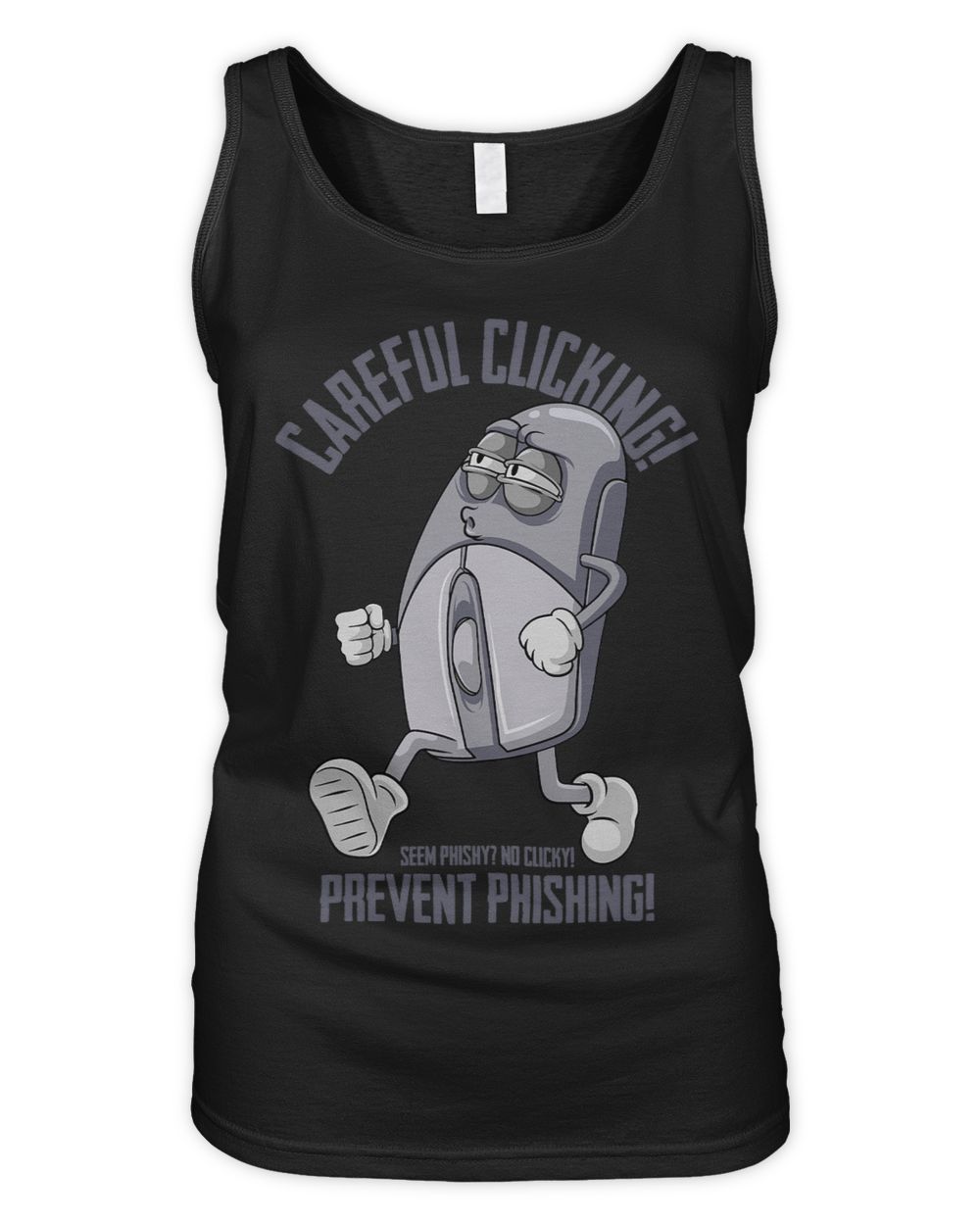 Prevent Phishing Computer Cybersecurity Engineer Hacker Women's Tank Top black s