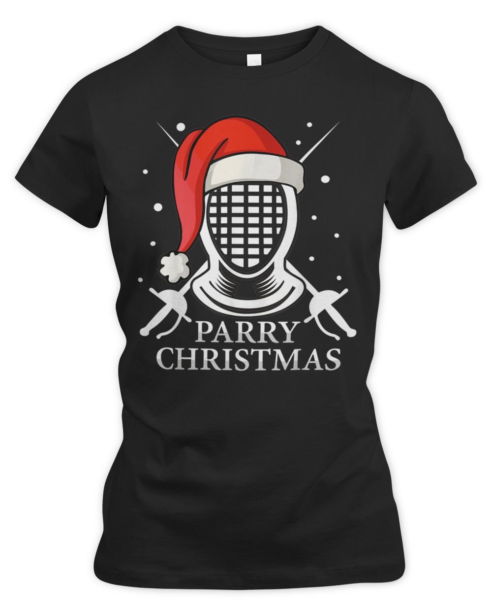 parry christmas Women's Premium Slim Fit Tee black s