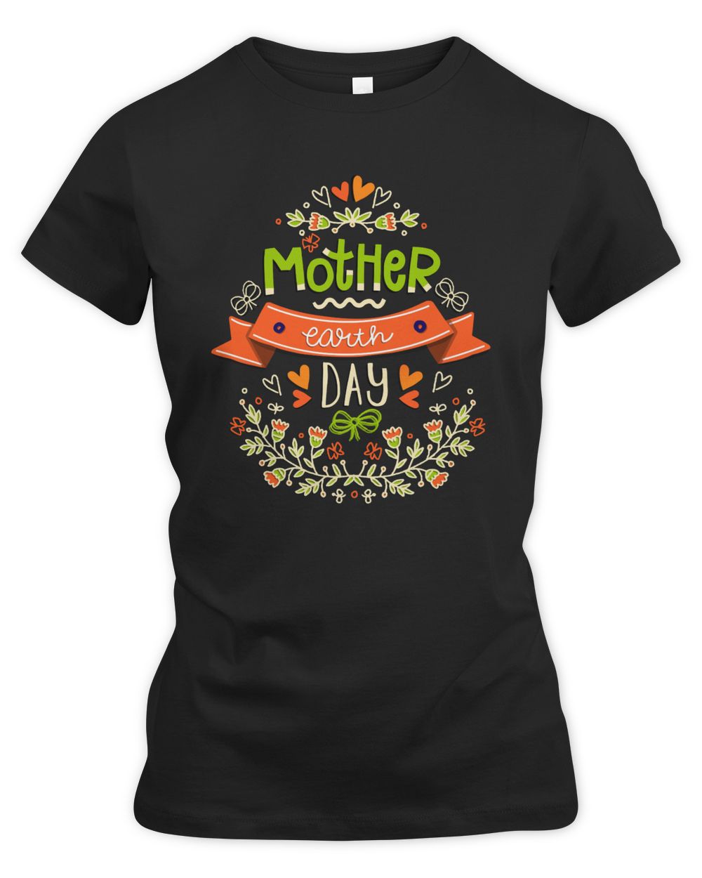 Mother Earth Day Women's Premium Slim Fit Tee black s