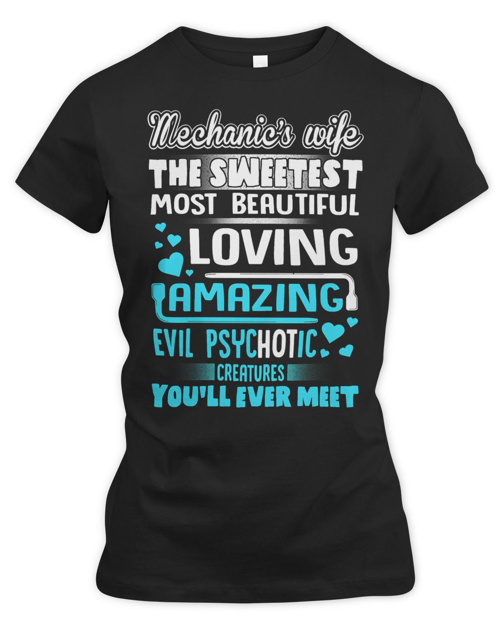 Mechanic Mechanical 1 Technician Women's Premium Slim Fit Tee black s
