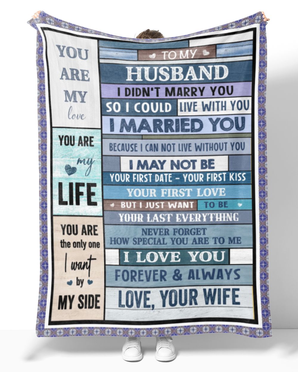 ETBK09_husband To My Husband You Are My Love Arctic Fleece Blanket