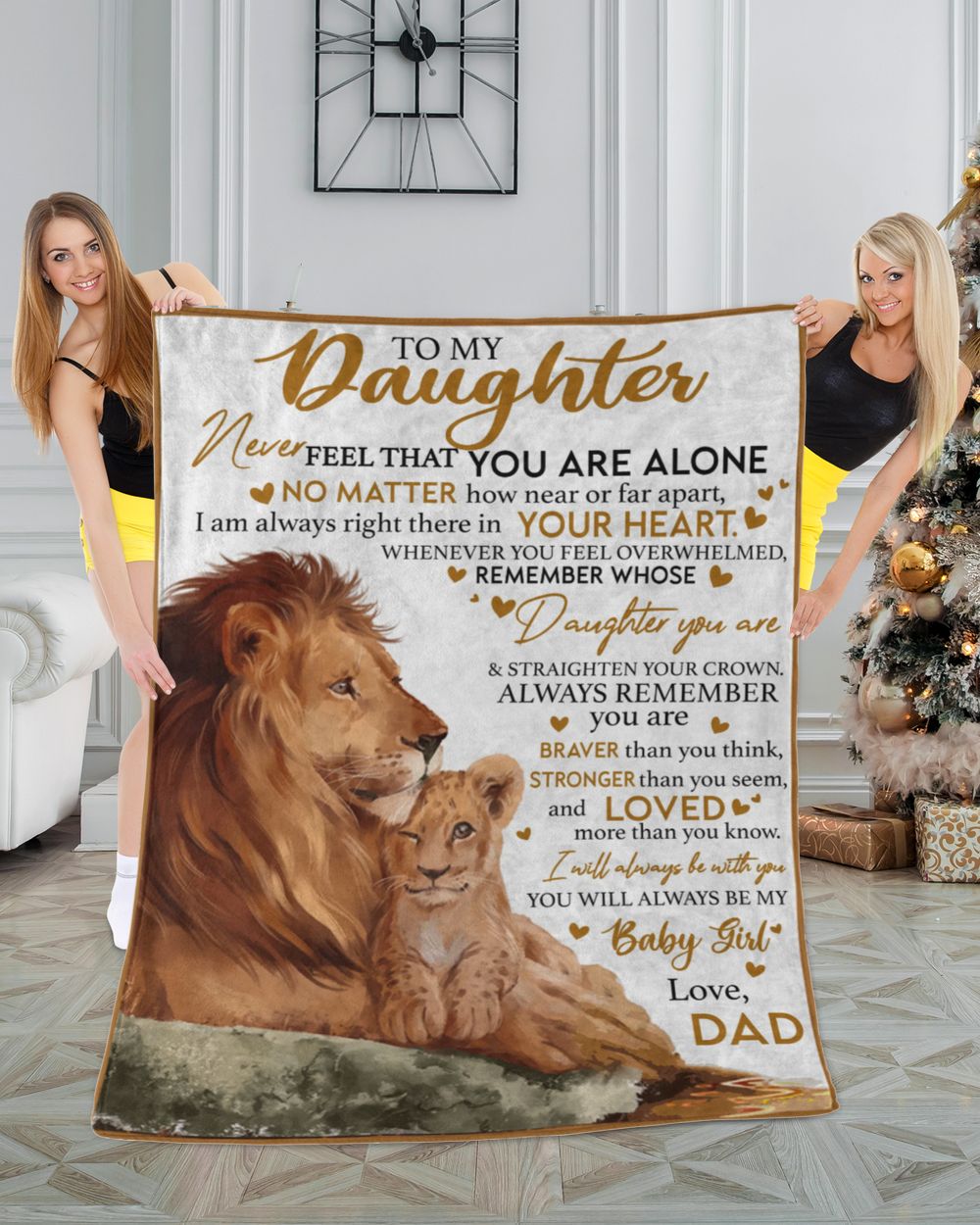 ET29 To My Daughter Blanket Arctic Fleece Blanket