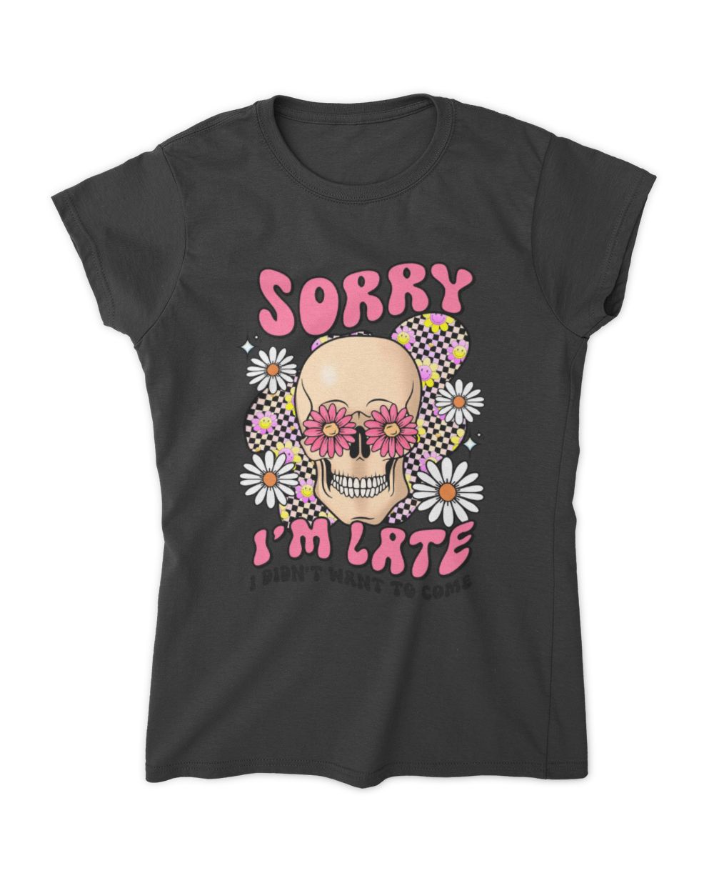 Sorry I'm late Women's Standard T-Shirt black s