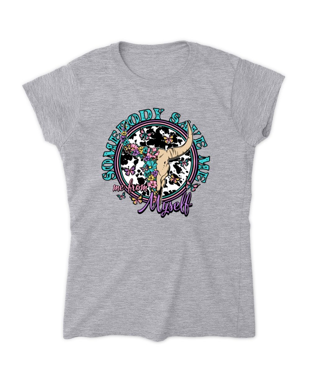 Somebody Save Me, Country Music, Retro Cowgirl Tees Women's Standard T-Shirt sport-grey s