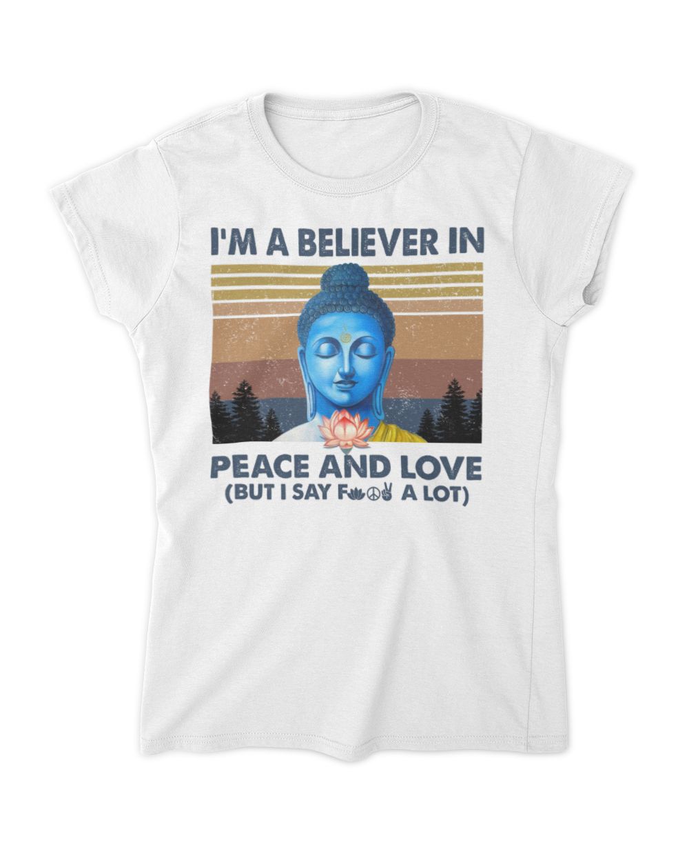 Peace and love Women's Standard T-Shirt white s
