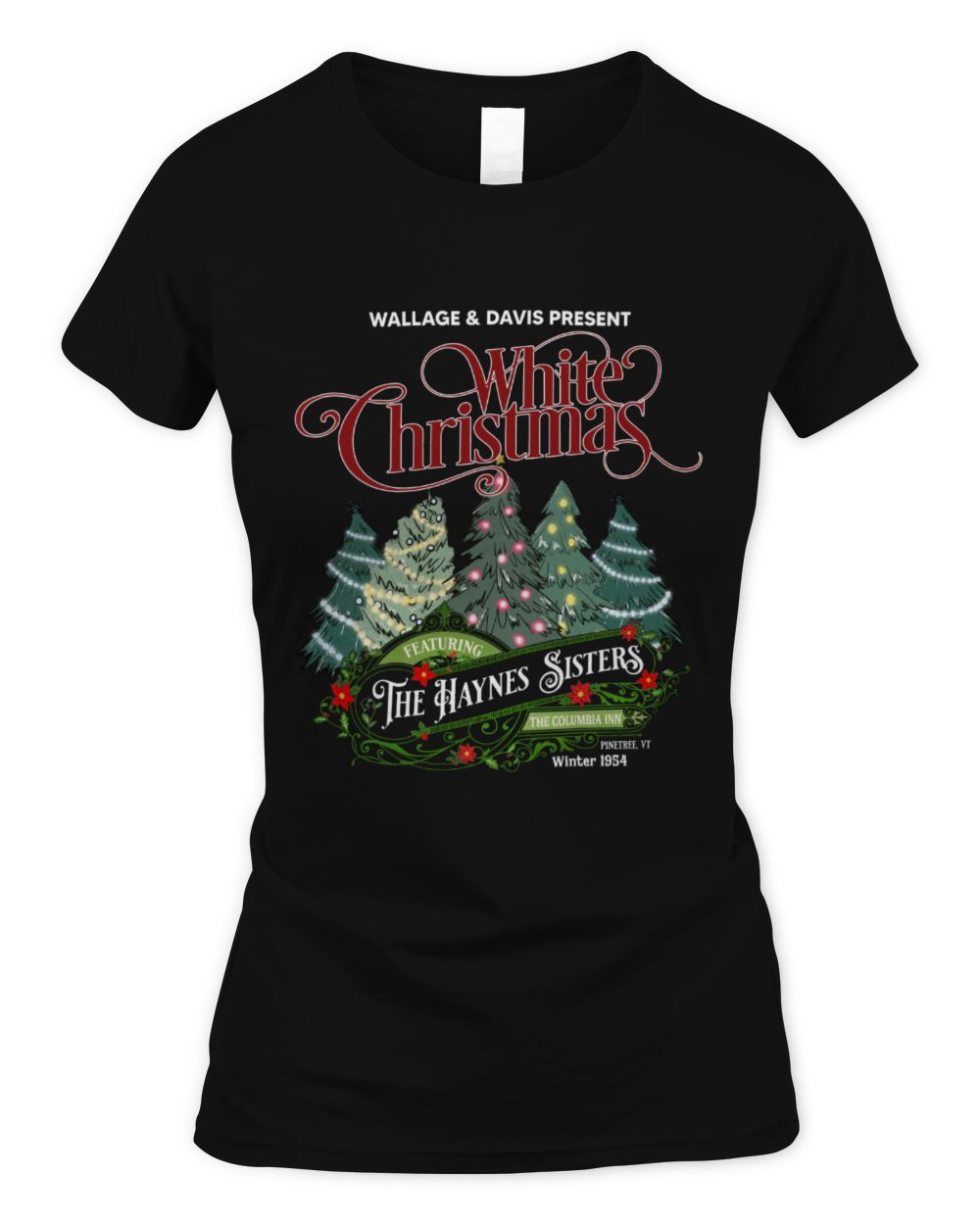 White Chrismas Women's Standard T-Shirt black s