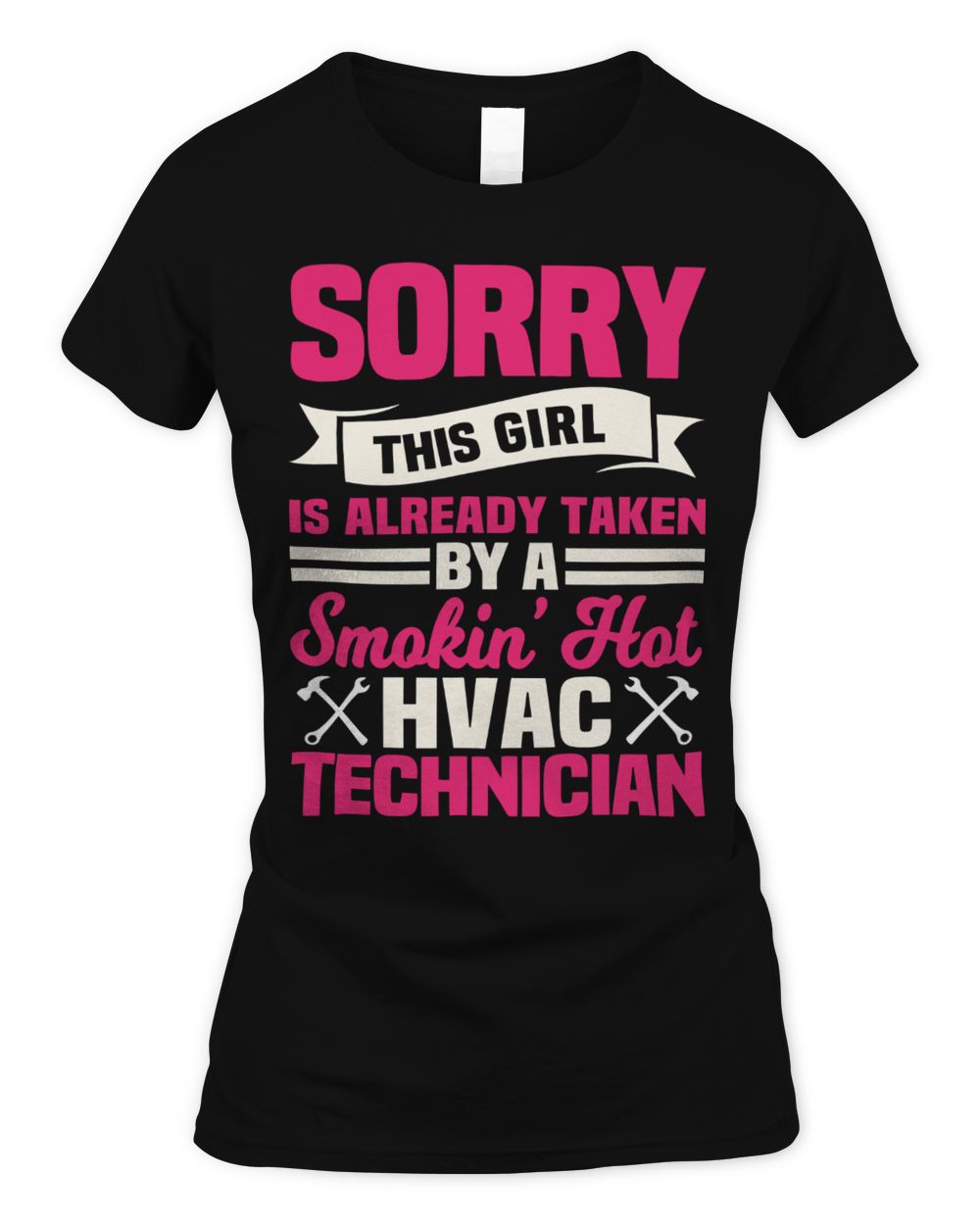 HVAC Technician's Wife Women's Standard T-Shirt black s