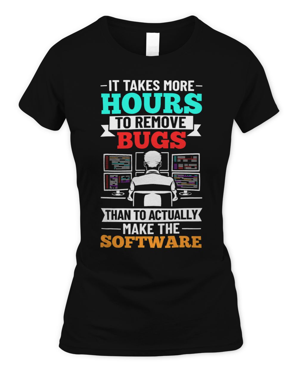 Computer Engineer Software Programmer Application Developer Women's Standard T-Shirt black s