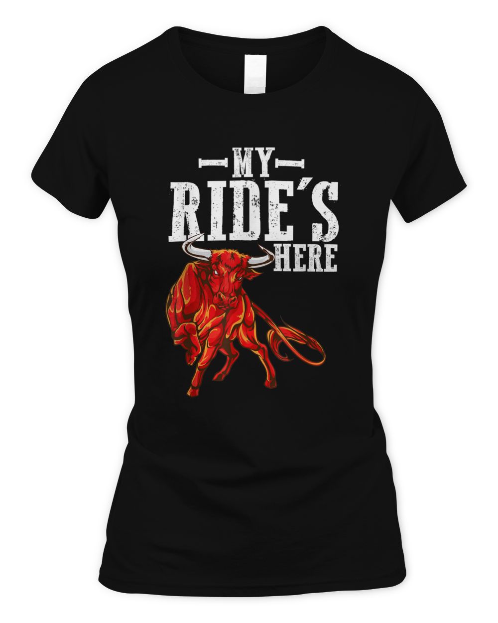 Bull Riding PBR Rodeo Bull Riders Women's Standard T-Shirt black s