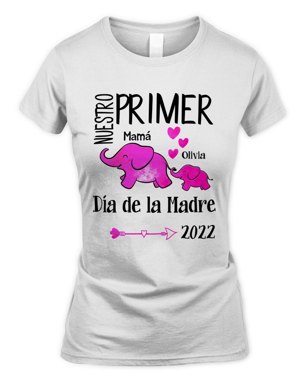 Nuestro primer día de la madre Women's Standard T-Shirt white s