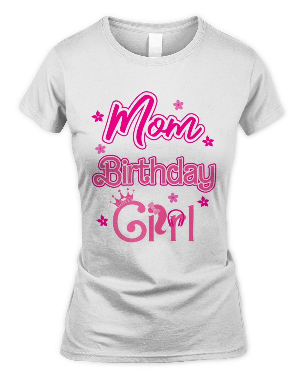 Mom Of The Barbie Birthday Boy Women's Standard T-Shirt white s