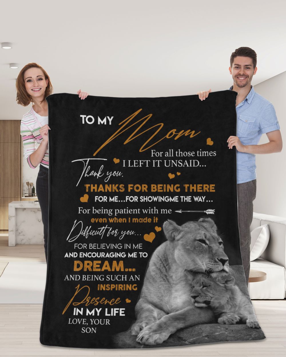 Special gift for your Mom Cozy Plush Fleece Blanket white 30x40in